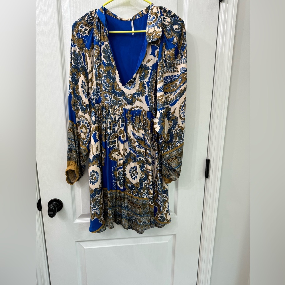 Silk slip mini dress